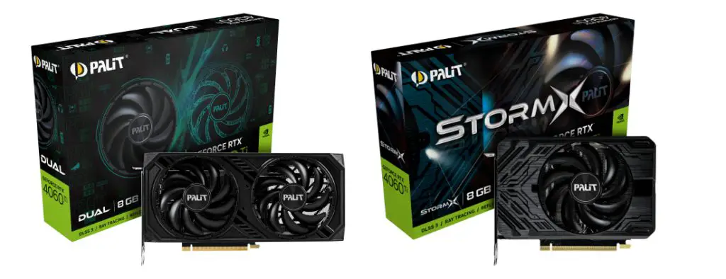 PALIT GeForce RTX 4060 Dual andd StormX