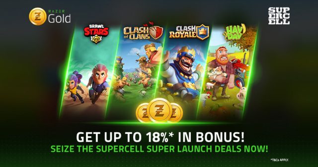 Razer Gold adds Supercell games featured