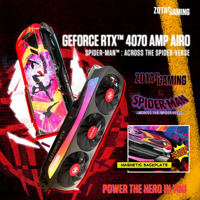 ZOTAC GAMING RTX 4070 AMP AIRO Spider Verse