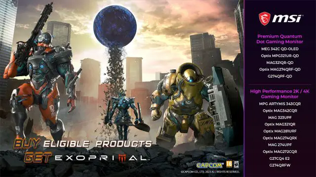 MSI x Capcom EXPORIMAL game bundle promo 1
