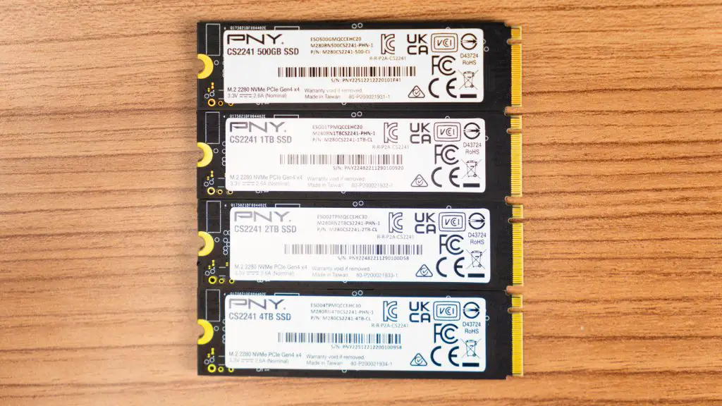 PNY CS2241 PCIe Gen 4x4 NVMe SSD