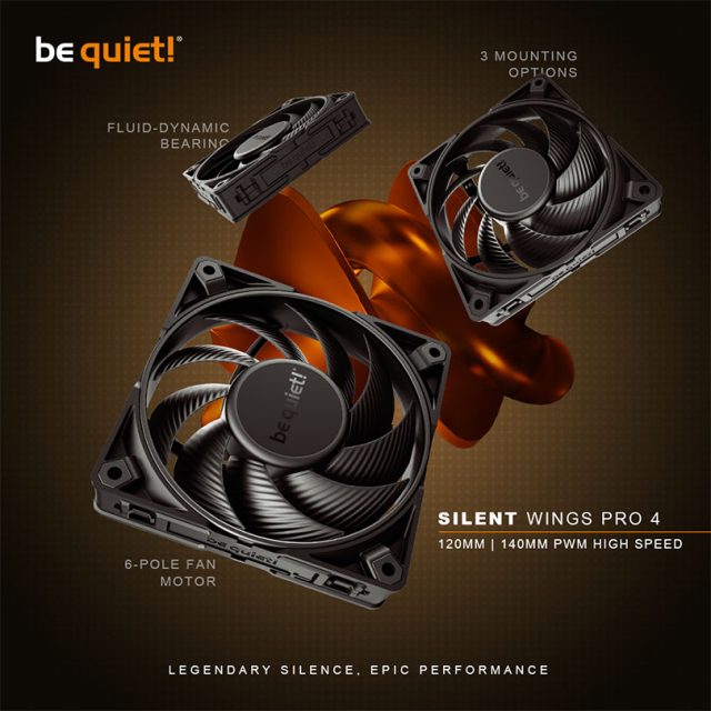 be quiet! Silent Wings Pro 4 PWM fans