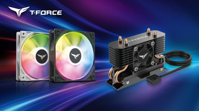 TEAMGROUP T FORCE DARK AirFlow I SSD Cooler and RT X120 ARGB Fan featured