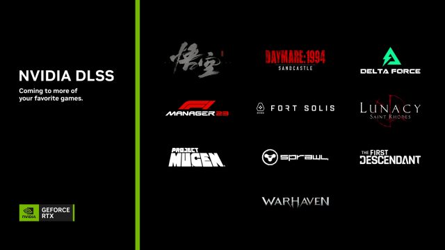 NVIDIA DLSS 3 Fort Solis and 7 more games featured