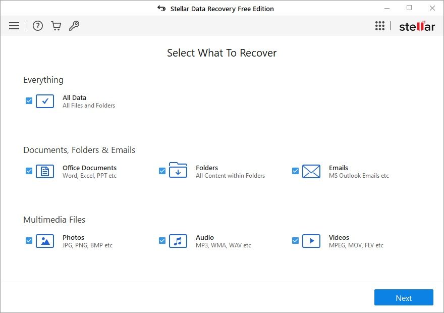 Stellar Data Recovery Free 3