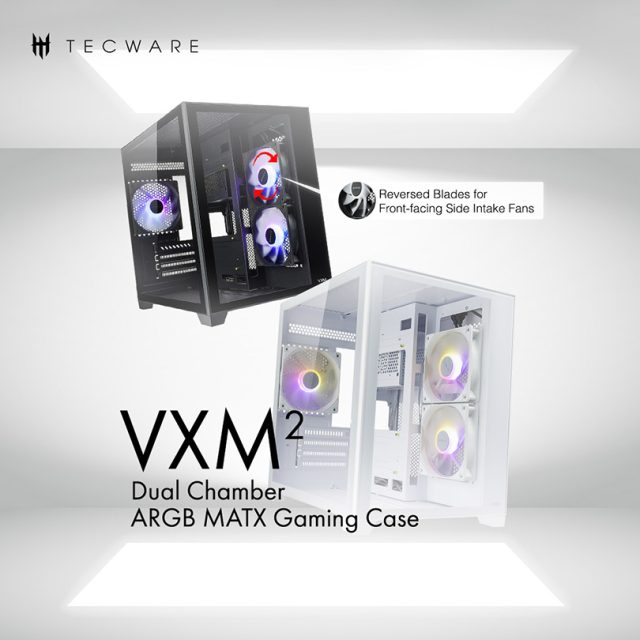 Tecware VXM2 Dual Chamber ARGB MATX PC case