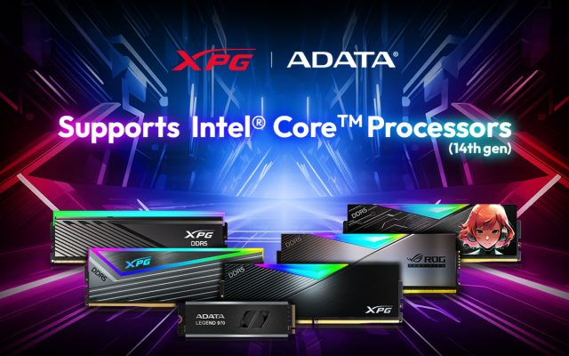 ADATA Memory and SSDs Fully Support Intel Core 14th Gen CPUs featured