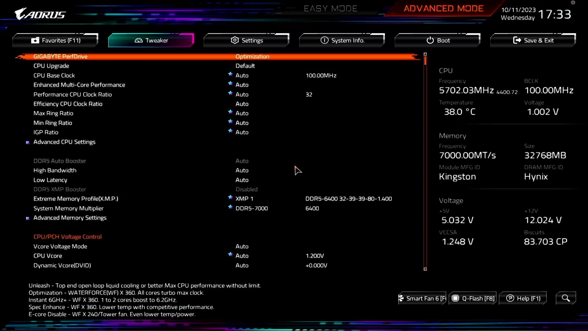 Gigabyte Z790 AORUS Elite AX Wifi7 BIOS (2)