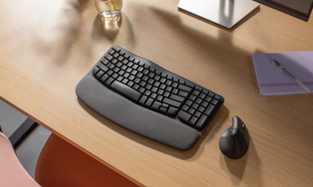 Logitech Wave Keys wireless ergonomic keyboard featured