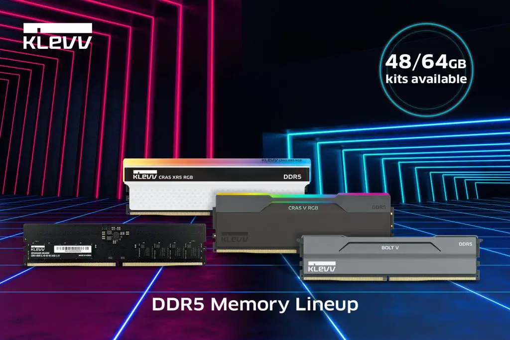 KLEVV DDR5 High Capacity and Non Binary Kits