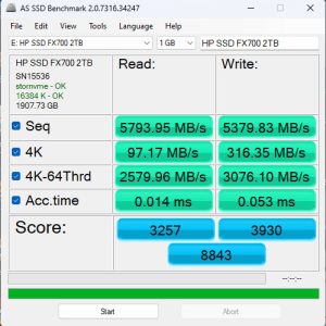 HP FX700 SSD 2TB 2