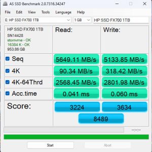 HP SSD FX700 1TB 2