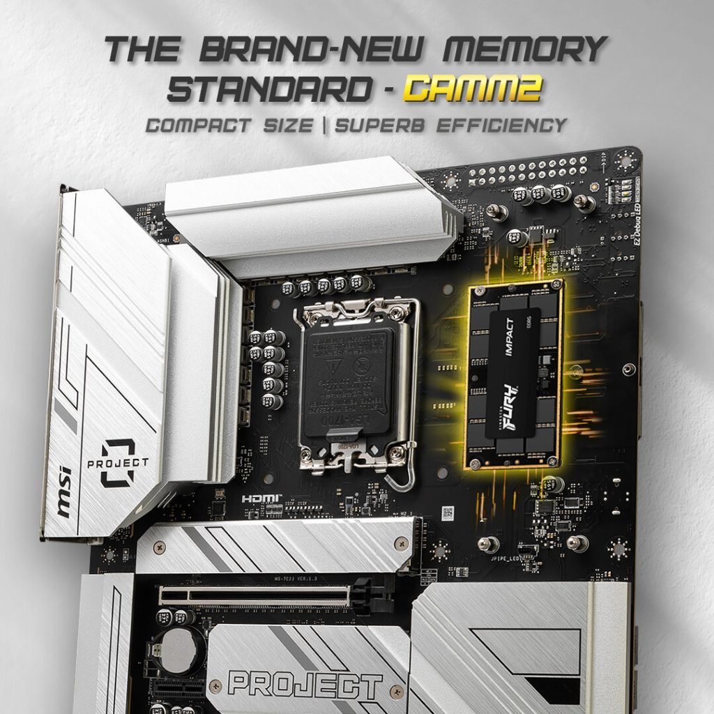 MSI teases Project Zero Plus motherboards that features CAMM2 DDR5 Memory 2