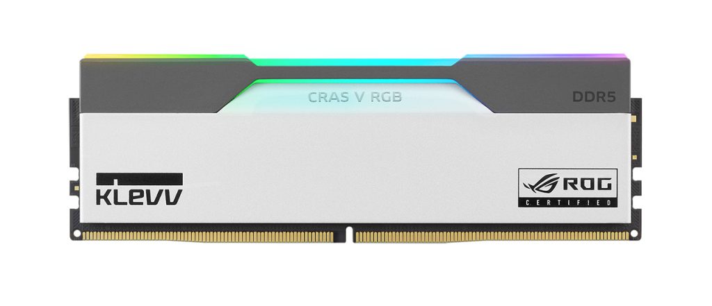 KLEVV CRAS RGB ROG CERTIFIED DDR5 memory announced 1