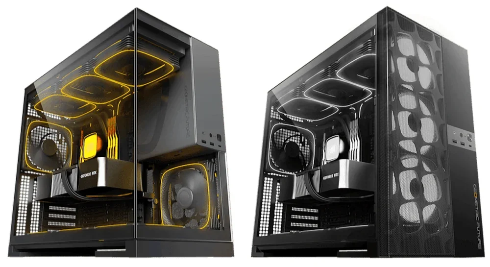 Geometric Future Model 5 Glass and Vent PC case 1