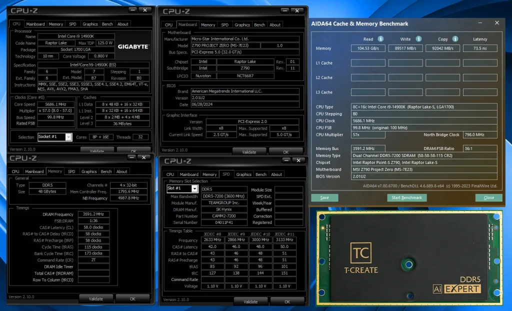 TEAMGROUP CAMM2 DDR5 7200MHz and 6400MHz memory announced 1