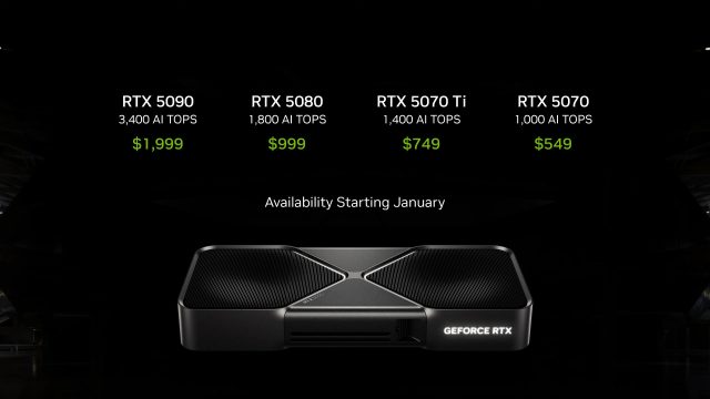 NVIDIA GeForce RTX 50 series announcement 12