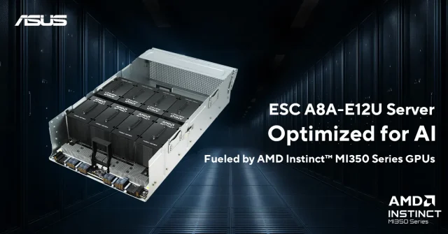 ASUS ESC A8A E12U AMD Instinct MI350 Series