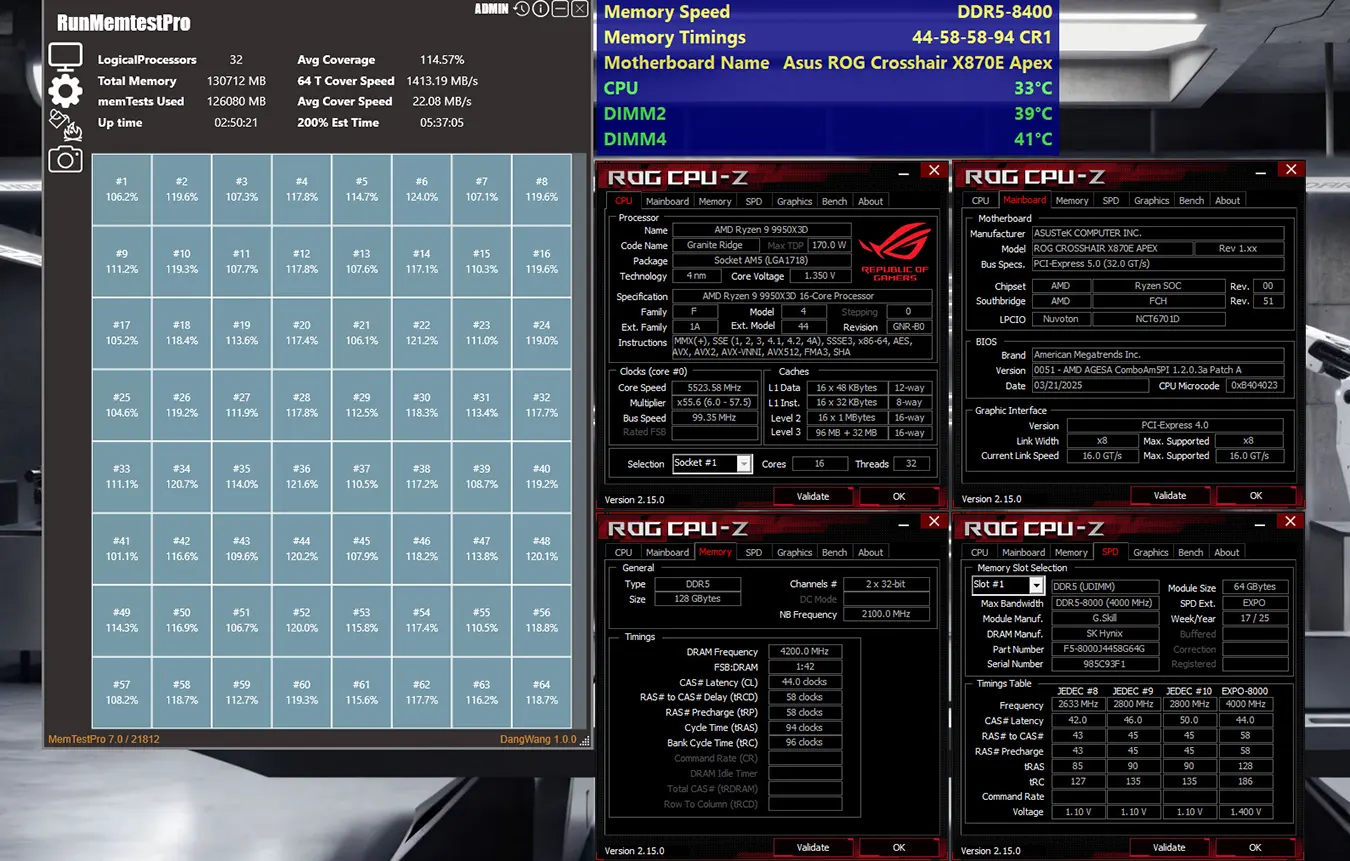 G.SKILL reveals new high-speed DDR5-8400 CL44 128GB (2x64GB