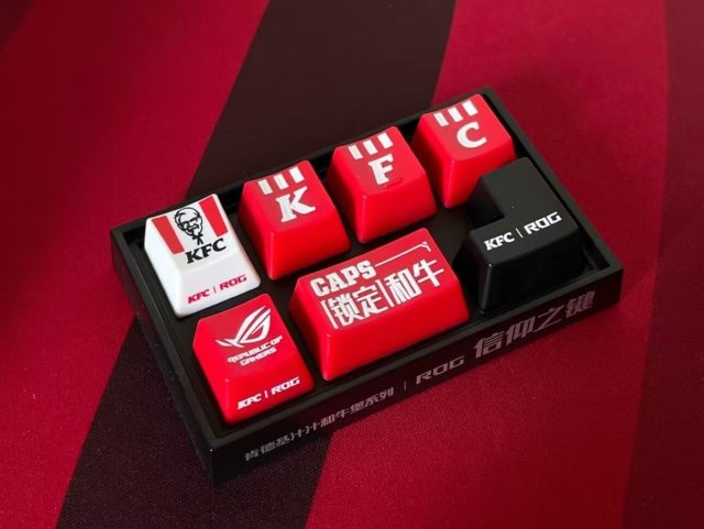 ASUS ROG x KFC Limited Edition Keycaps (2)
