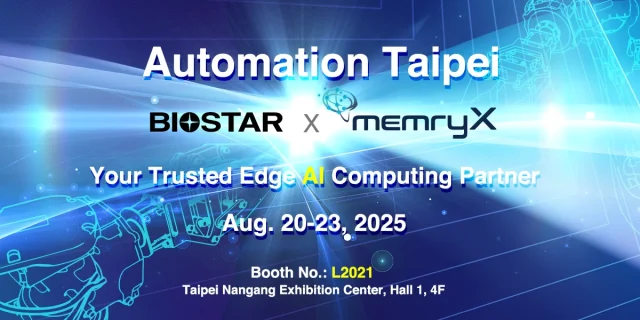 BIOSTAR x MemryX Edge AI Computing Solutions showcase Automation Taipei 2025 featured