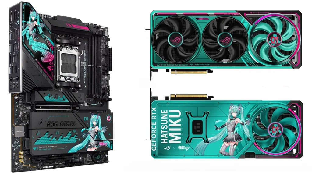 ROG x Hatsune Miku Special Edition lineup Gamescom 2025 1