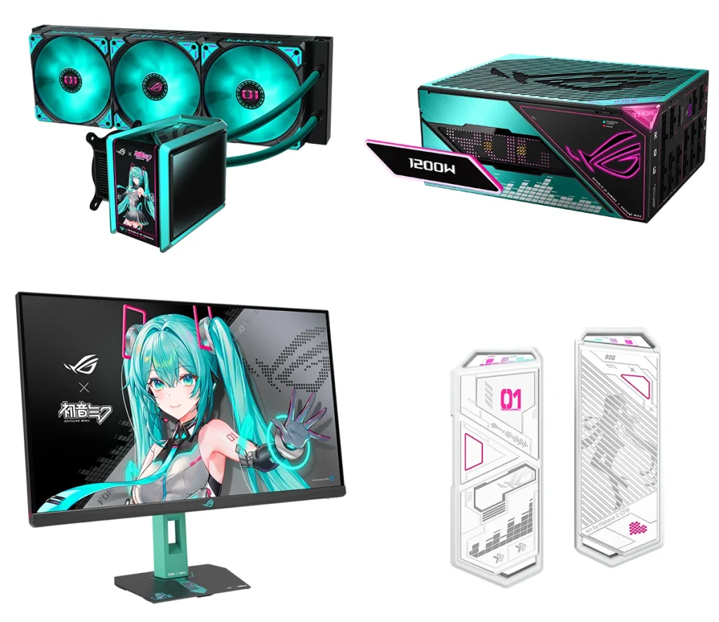 ROG x Hatsune Miku Special Edition lineup Gamescom 2025 3