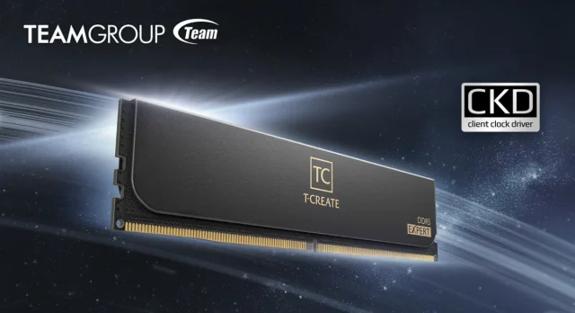 TEAMGROUP T CREATE EXPERT CKD DDR5 Desktop Memory announced featured