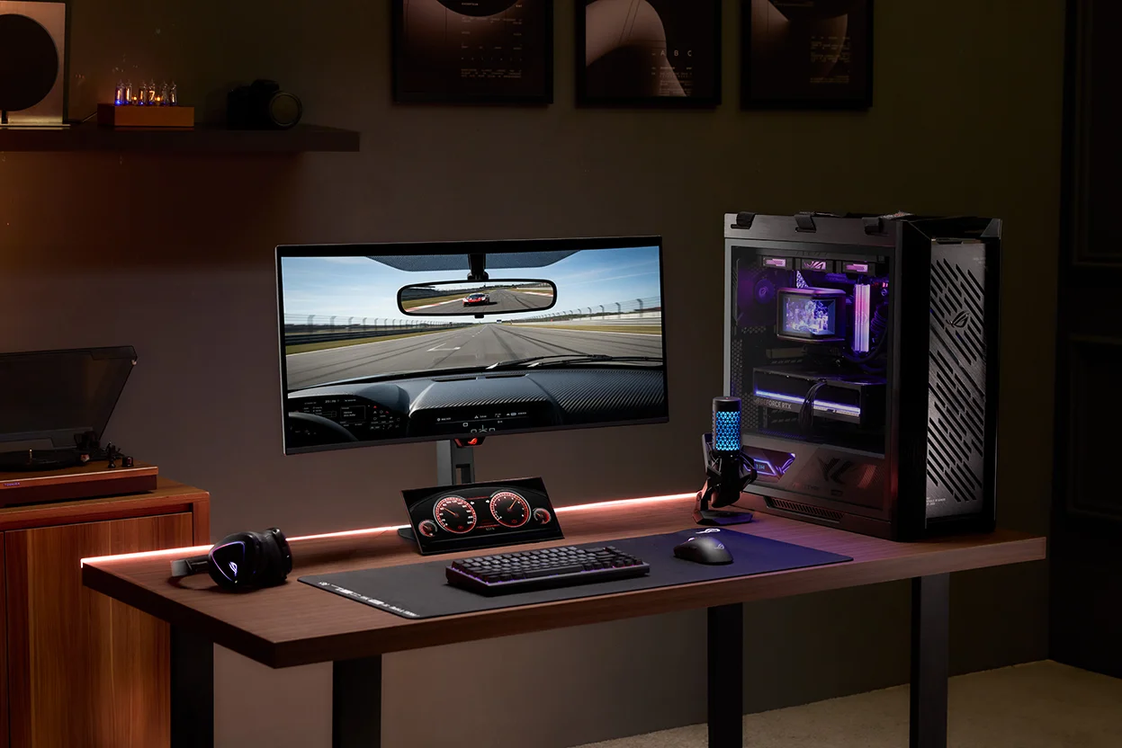 ROG debus all-new 34-inch Strix OLED XG34WCDMS ultrawide monitor and 12 ...