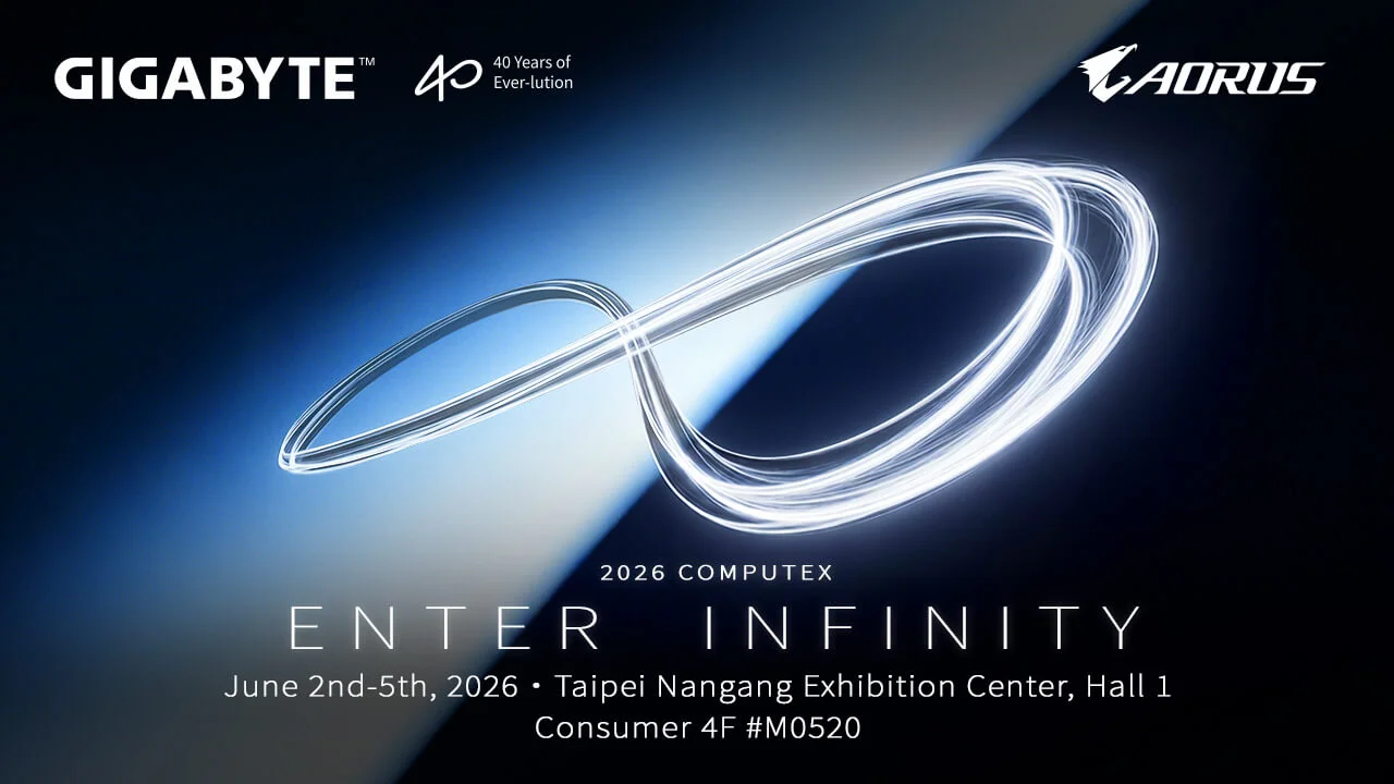 GIGABYTE showcases product lineup under 'ENTER INFINITY' theme at COMPUTEX 2026