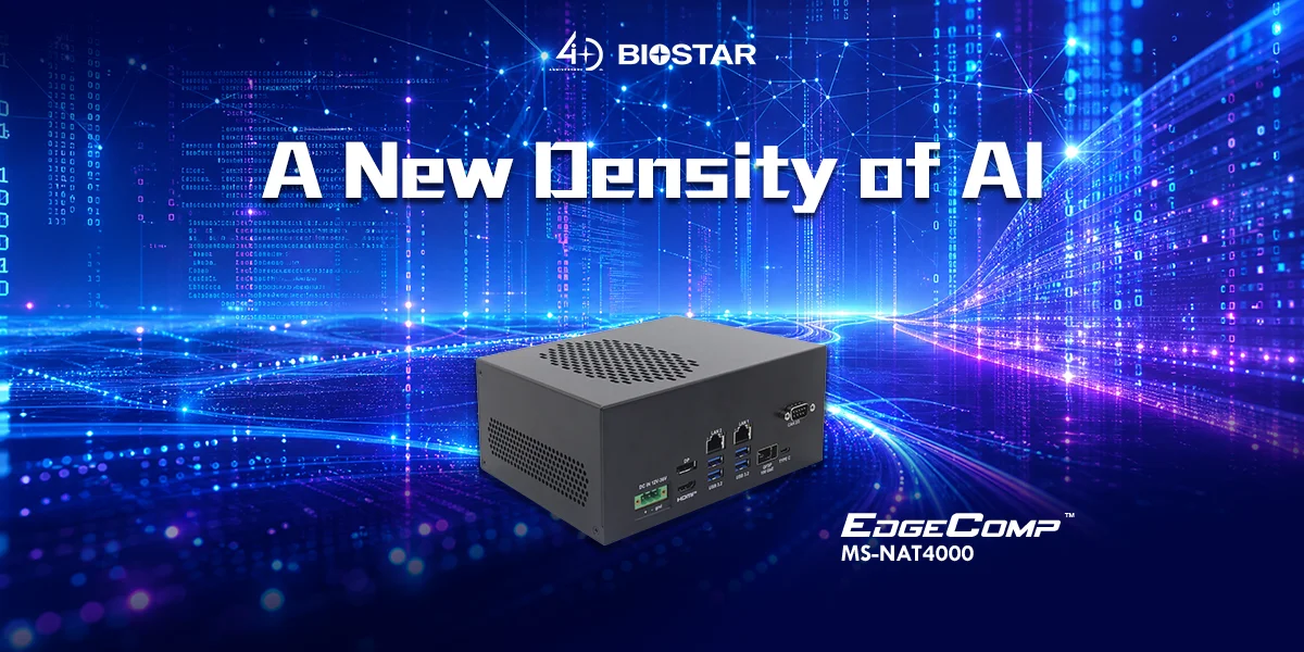 BIOSTAR unveils new EdgeComp MS-NAT4000 compact Edge AI computing system powered by NVIDIA Jetson Thor T4000