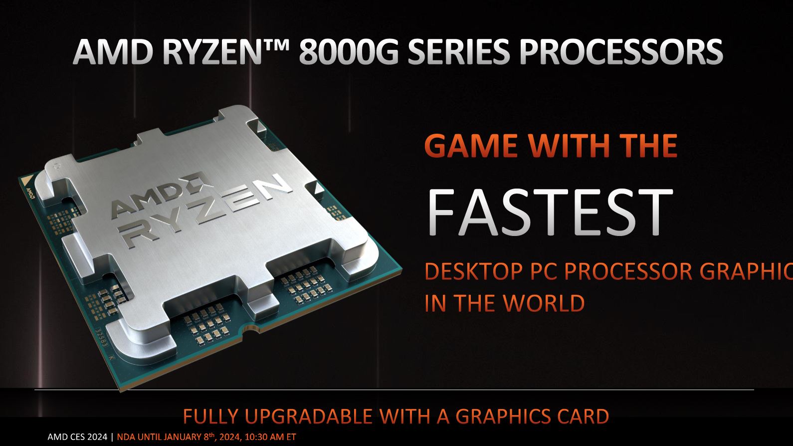 [CES 2024] AMD Launches Ryzen 8000G Series and new Ryzen 5000 Series