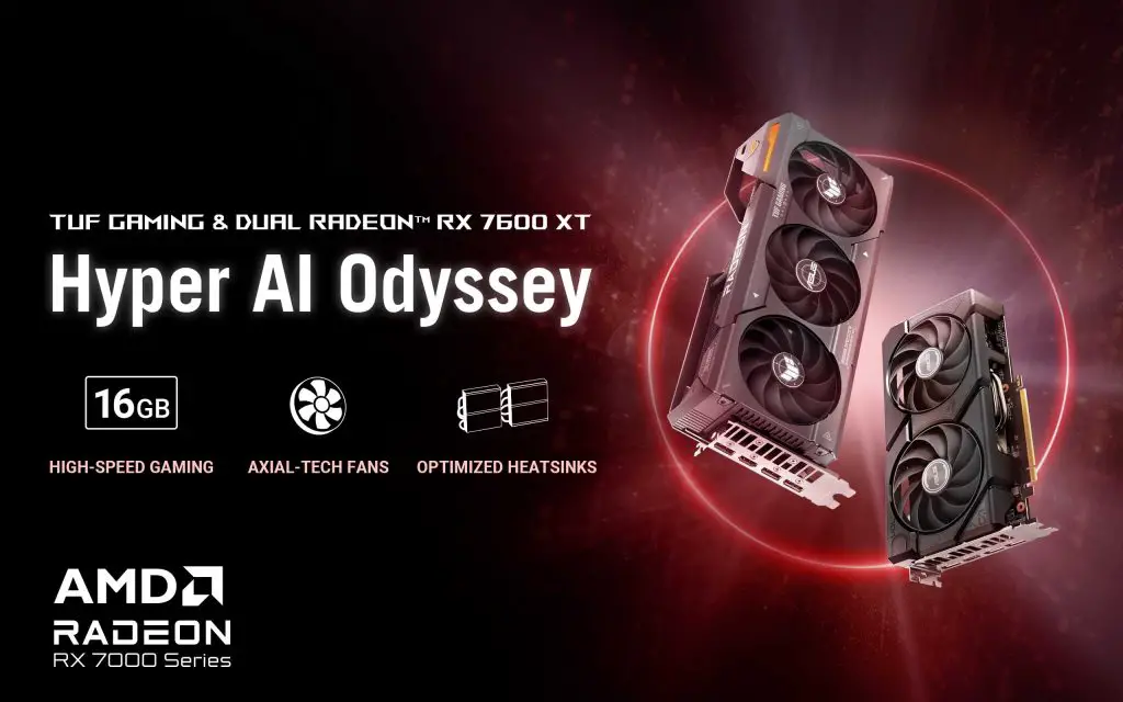 ASUS Radeon RX 7600 XT TUF Gaming Dual