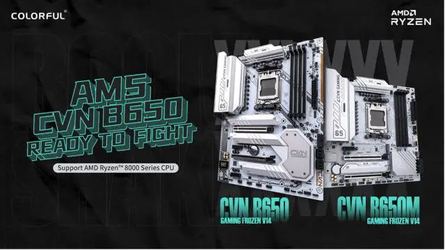 COLORFUL CVN B650M GAMING FROZEN Motherboard Featured