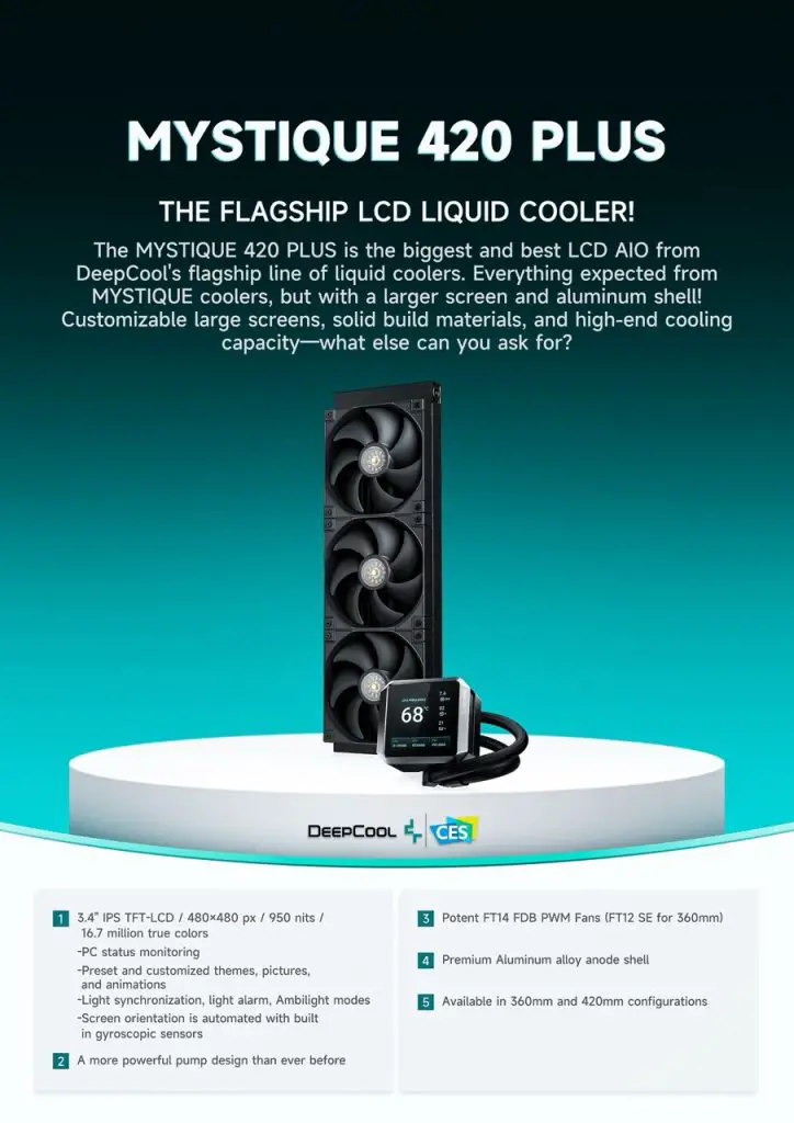 Deepcool MYSTIQUE 420 PLUS Large