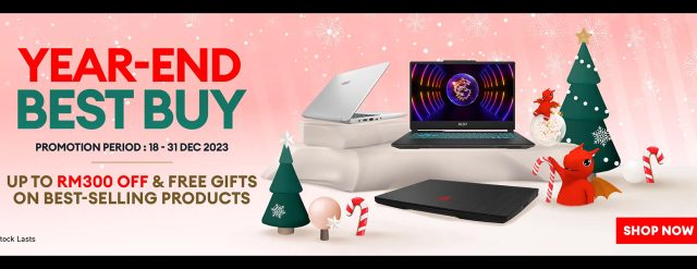 MSI Malaysia Year End Best Buy promo campaign 2023 featured