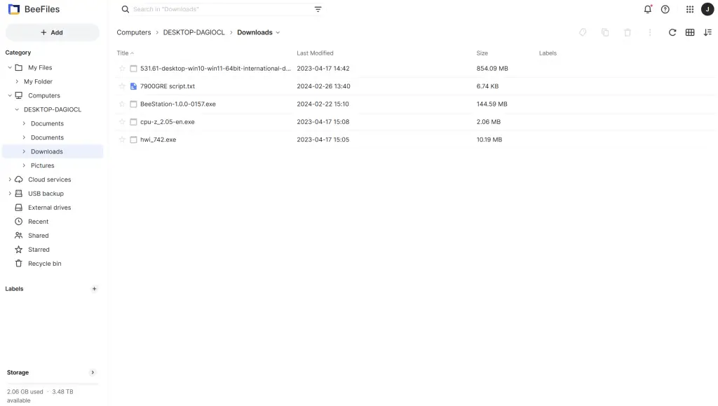 Synology BeeStation Screenshot (8)